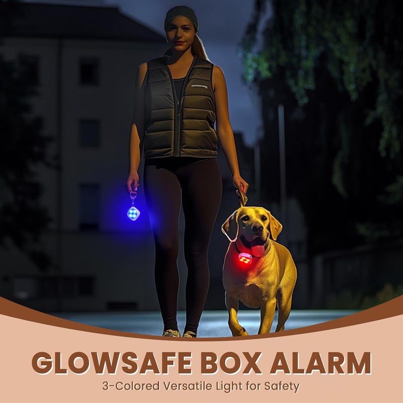 wsdcam Personal Safety Alarm for Women, 130dB Loud Keychain Alarm with 3-Color LED Safety Light, Rechargeable Self Defense Keychain Personal Alarms for Women, MissCubie™GlowSafe Box (Purple) - Image 3